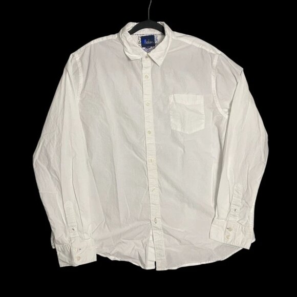 Boden White Long Sleeve Regular Fit Casual Dress Button Up Shirt Size 2XL XXL - Picture 1 of 6